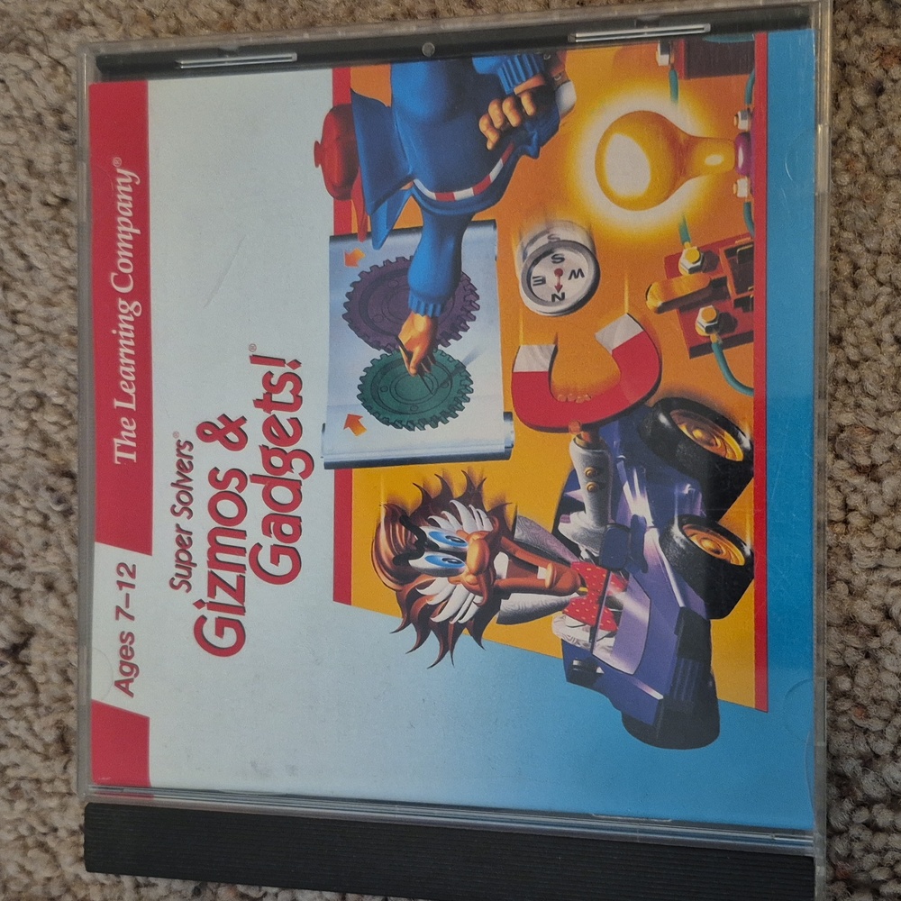 Vintage Super Solvers Gizmos & Gadgets CD rom HOMESCHOOL Elementary Math Science
